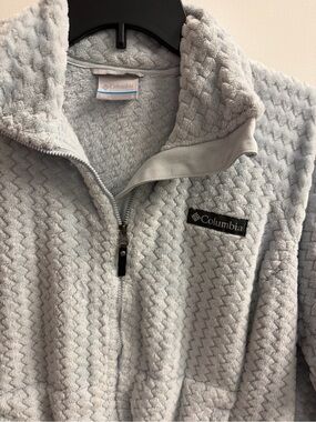Columbia Light Blue Plush Fleece Jacket